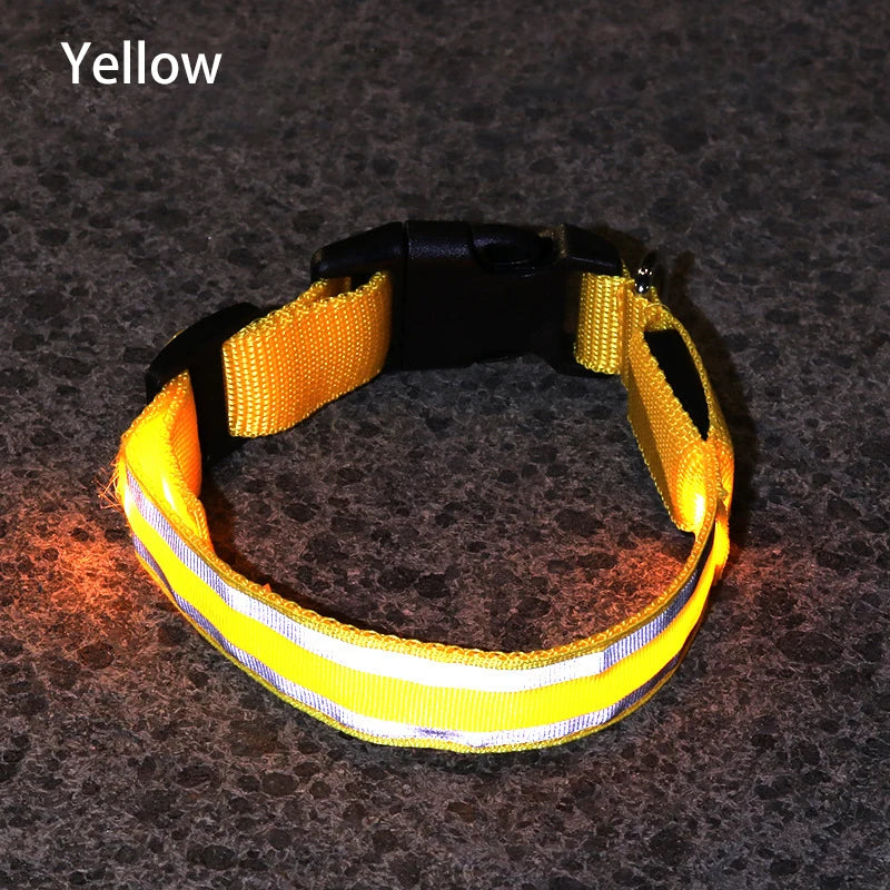 Reflective Night Safety Dog Collar