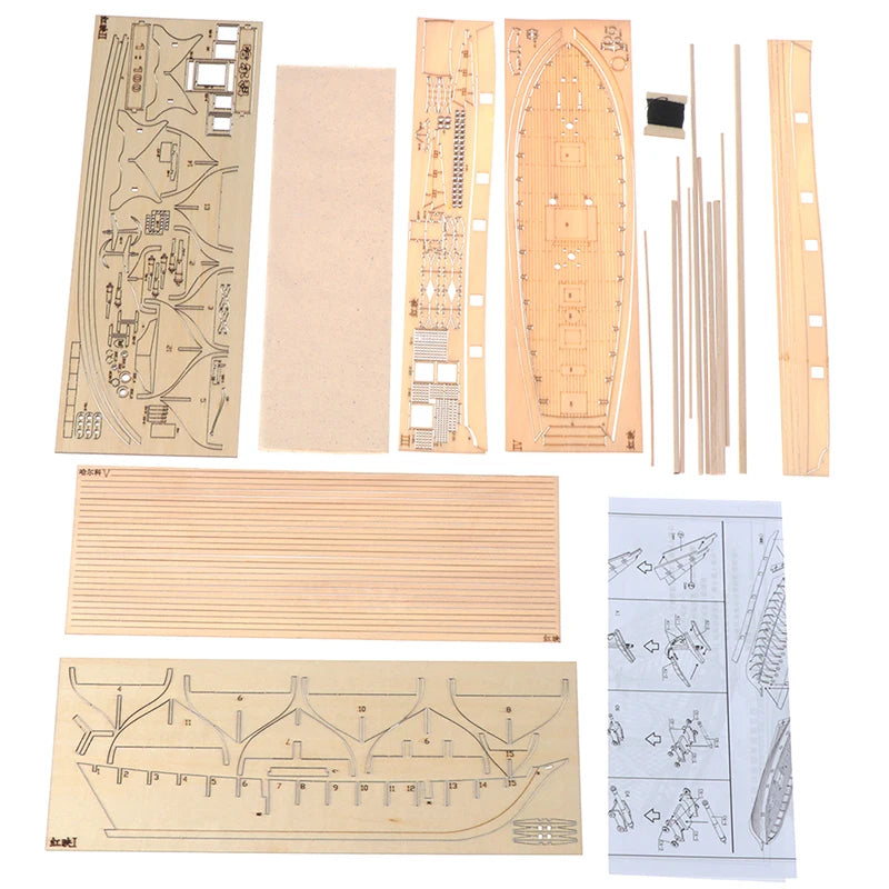 DIY Handmade Wooden Sailboat Ship Kits
