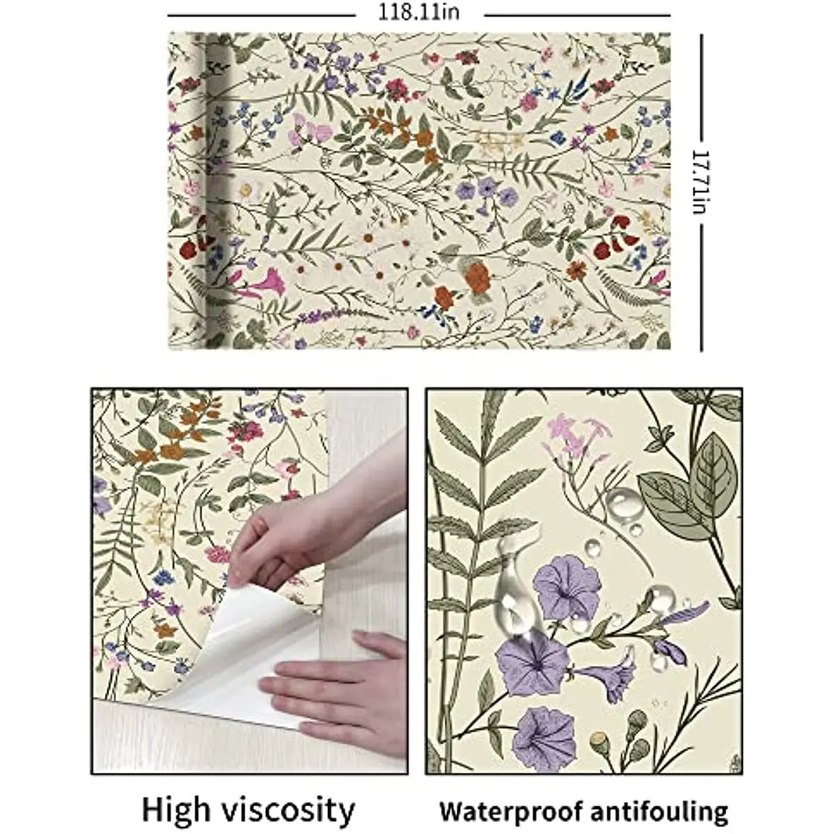 Wildflower Peel and Stick Wallpaper