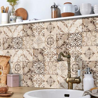 Set of 24 Moroccan Tile Stickers