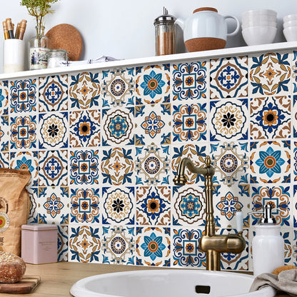 Set of 24 Moroccan Tile Stickers