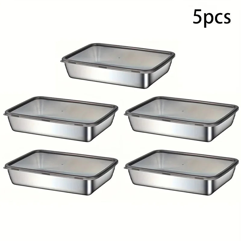 Stainless Steel Food Storage Containers Set