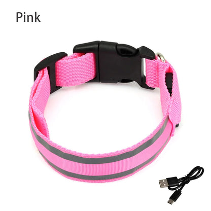 Reflective Night Safety Dog Collar