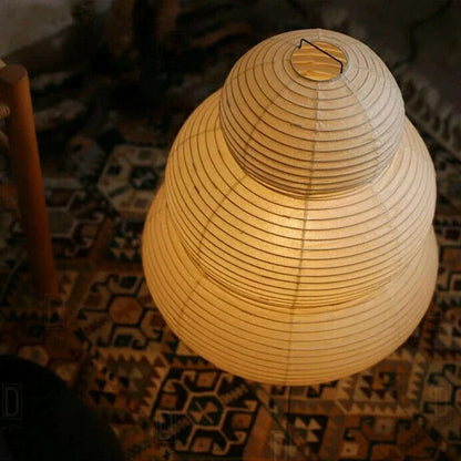 Japanese Design Akari White Paper Table Lamp
