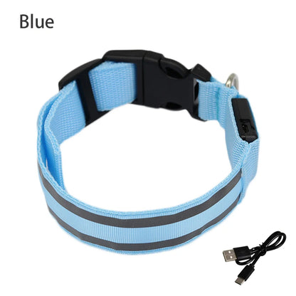 Reflective Night Safety Dog Collar