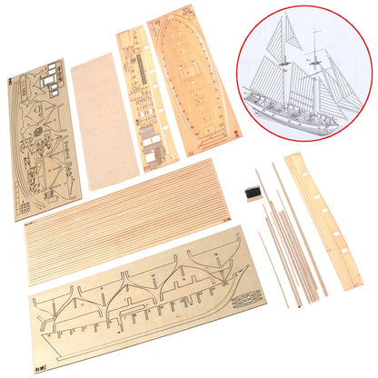 DIY Handmade Wooden Sailboat Ship Kits