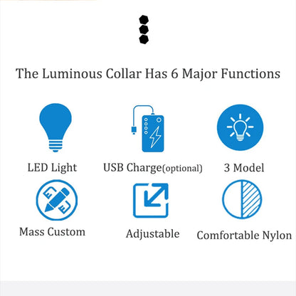 Reflective Night Safety Dog Collar