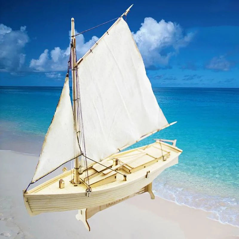 DIY Handmade Wooden Sailboat Ship Kits