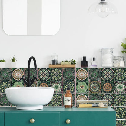 Set of 24 Moroccan Tile Stickers
