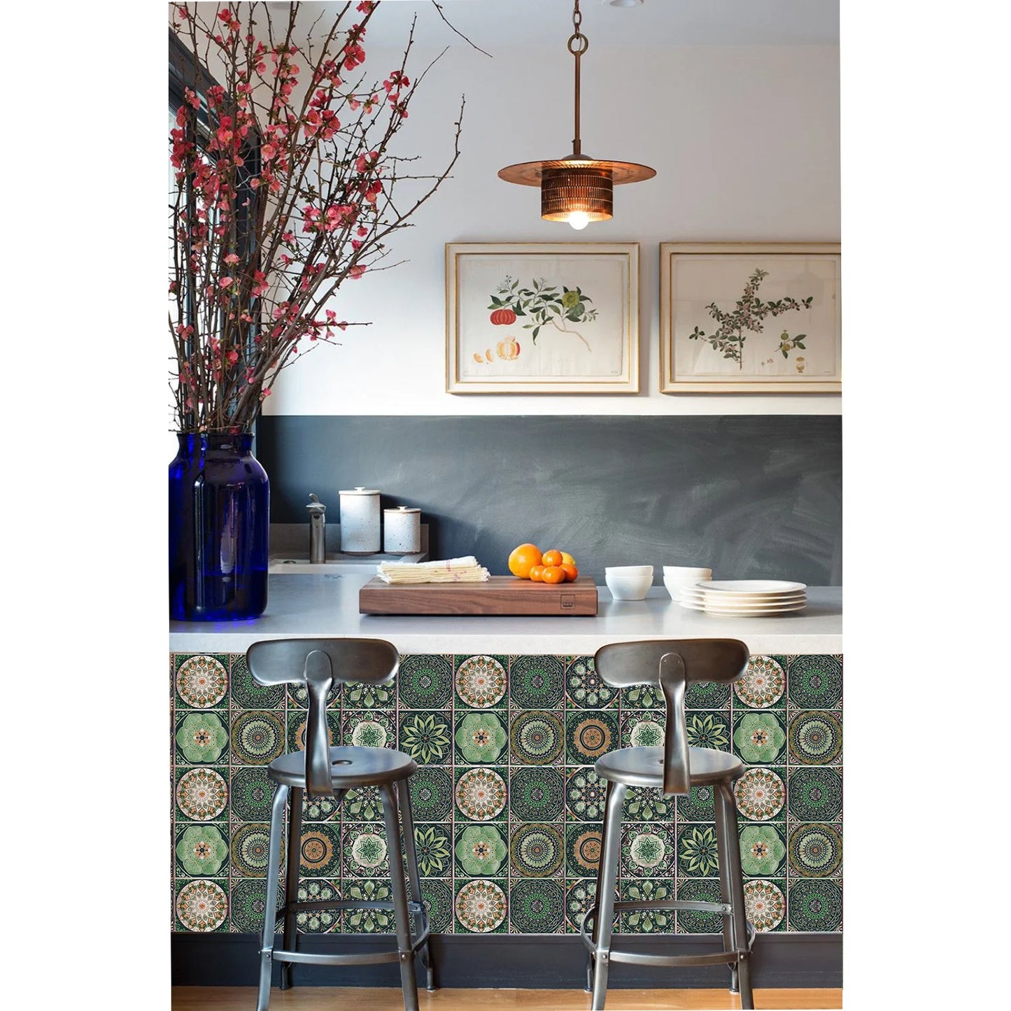 Set of 24 Moroccan Tile Stickers