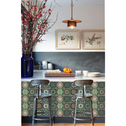 Set of 24 Moroccan Tile Stickers