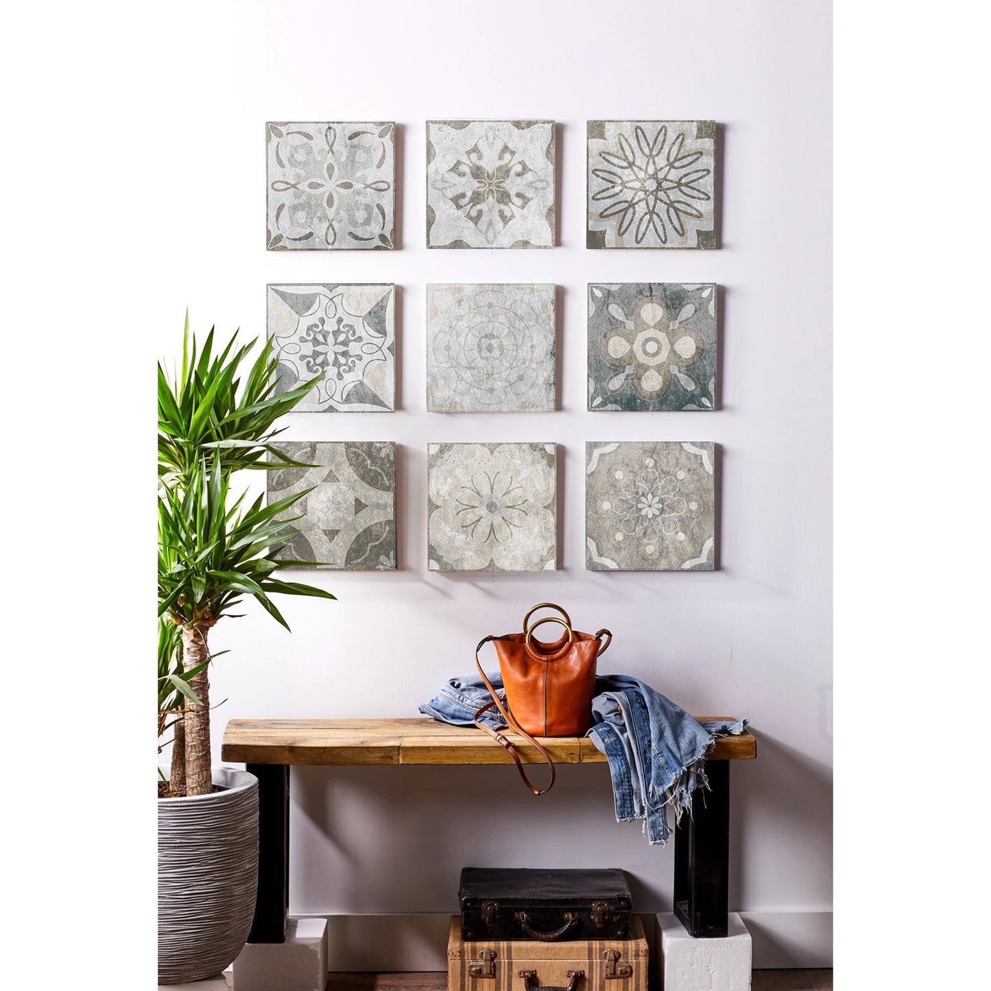 Set of 24 Moroccan Tile Stickers