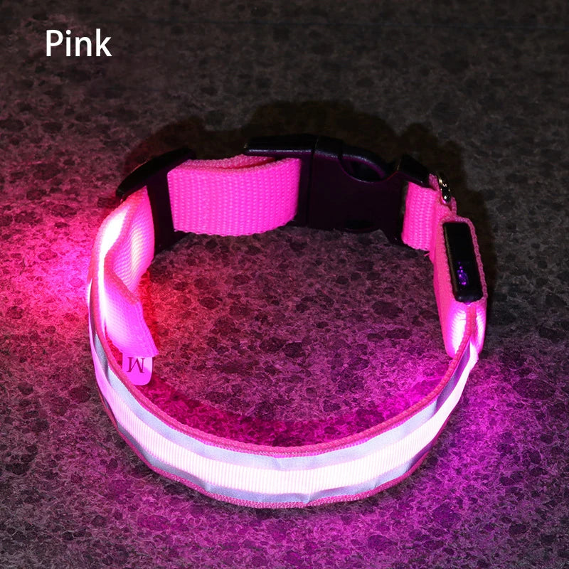Reflective Night Safety Dog Collar