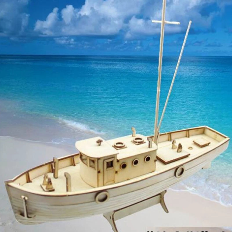 DIY Handmade Wooden Sailboat Ship Kits