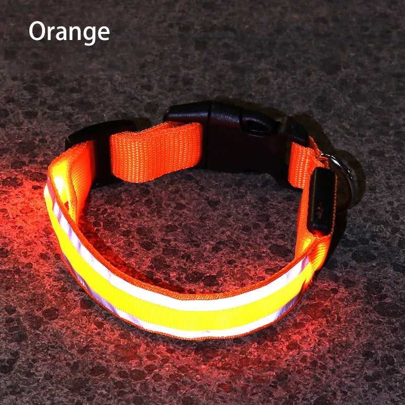Reflective Night Safety Dog Collar