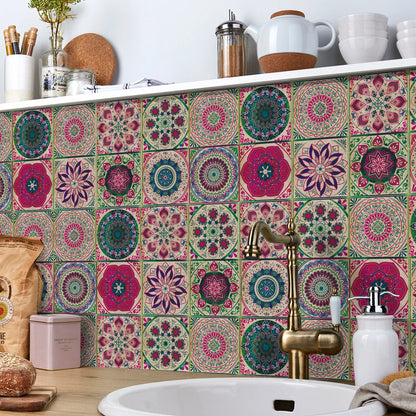 Set of 24 Moroccan Tile Stickers