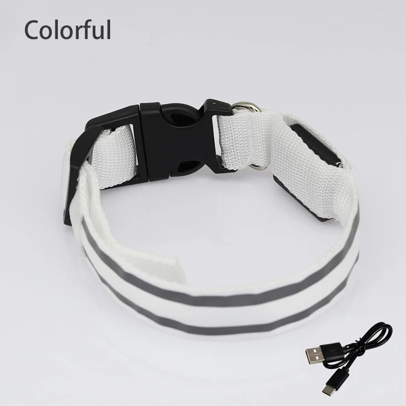 Reflective Night Safety Dog Collar