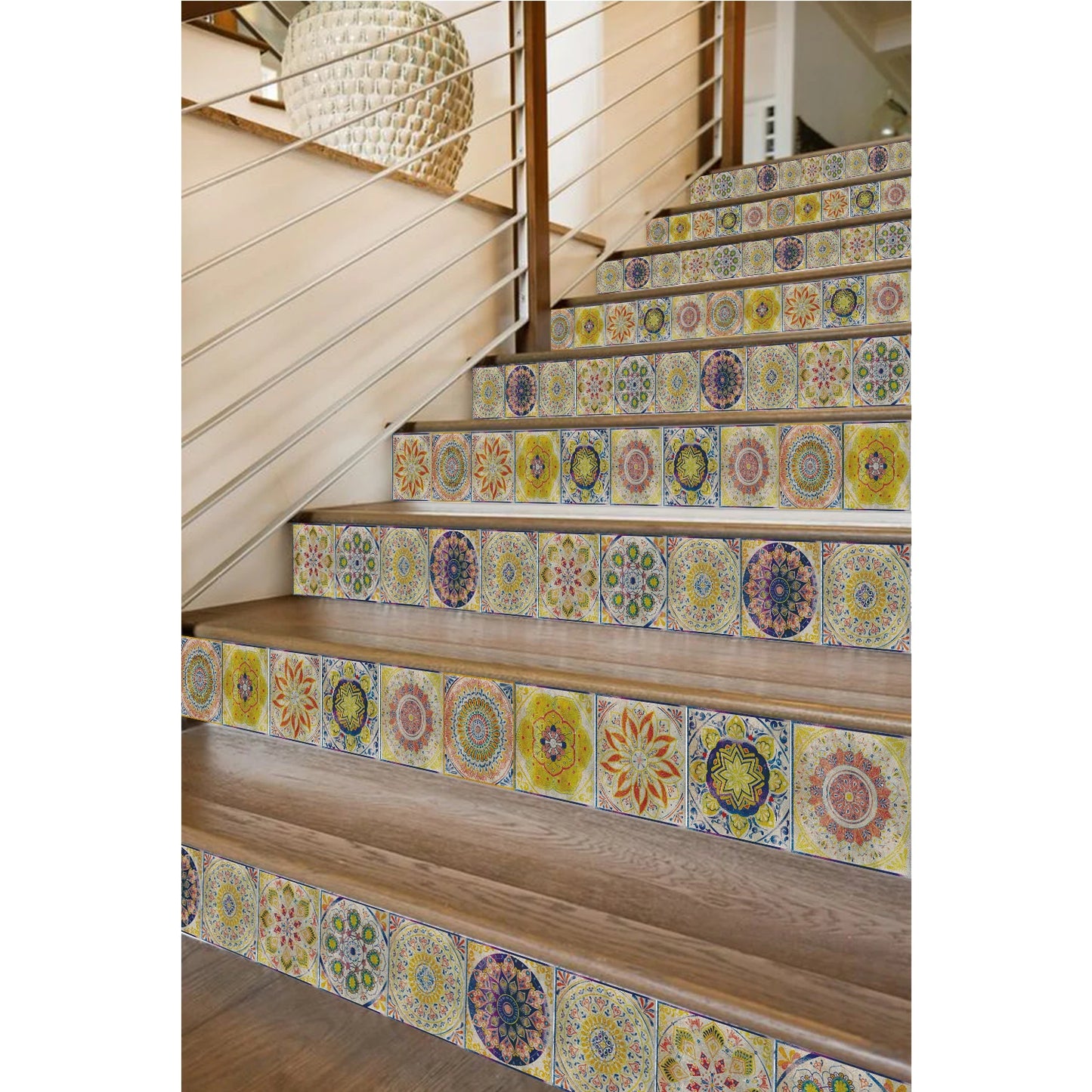 Set of 24 Moroccan Tile Stickers
