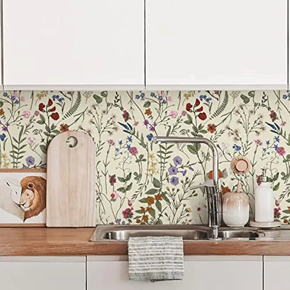 Wildflower Peel and Stick Wallpaper