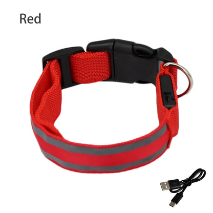 Reflective Night Safety Dog Collar