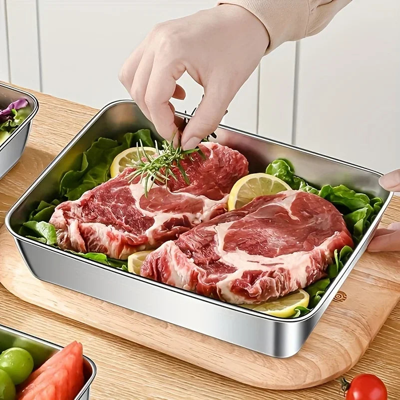 Stainless Steel Food Storage Containers Set
