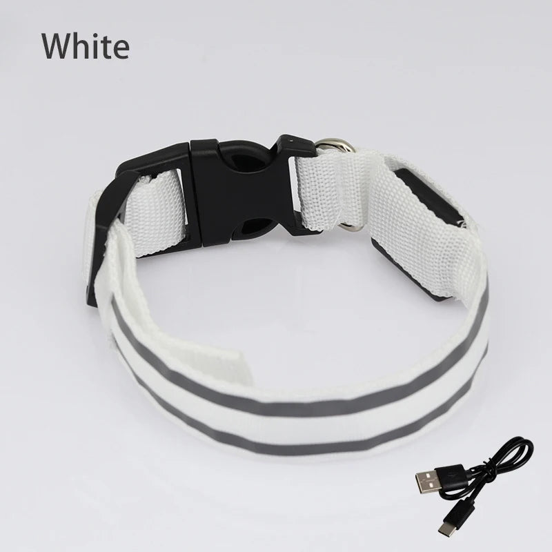 Reflective Night Safety Dog Collar